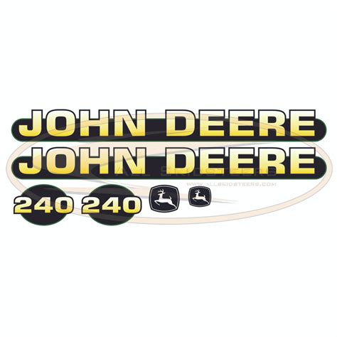 john deere skid steer decals|bobcat equipment decals.